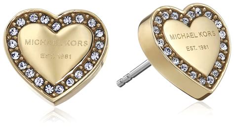 ohrringe michael kors herz gold|Michael Kors Earrings .